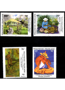 POLINESIA FRANCESE francobolli serie completa nuova Yvert e Tellier 494/7